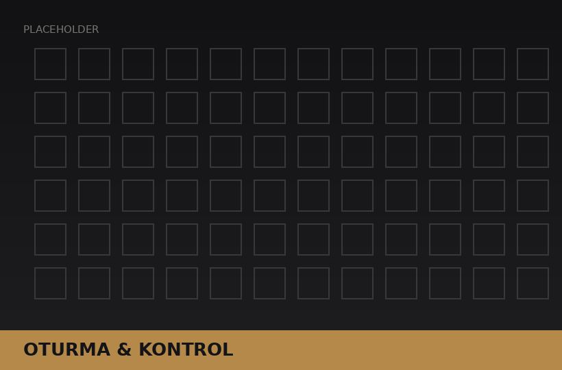 Oturma ve kontrol
